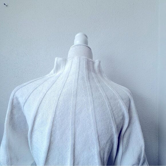 Commense Mock Neck White Piping Chunky Turtleneck SZ XS NEW - Picture 9 of 15